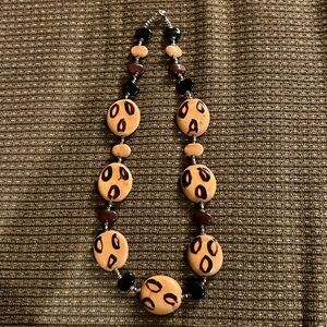 Animal print necklace